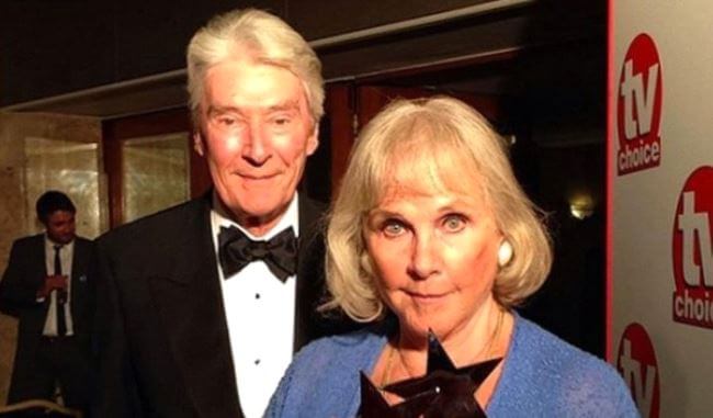Tracy Peacock's mother, Wanda Ventham, and step-father, Timothy Carlton.